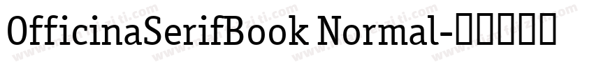OfficinaSerifBook Normal字体转换